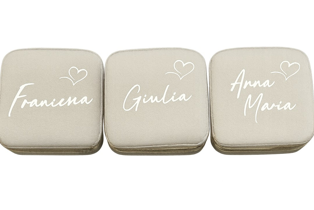 Porta Gioielli Personalizzato Piccolo - Velluto